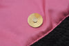 Authentic FENDI Chef Bag Vintage Shoulder Bag Purse Knit Leather Black 3091I