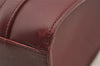 Authentic Cartier Cabochon Shoulder Tote Bag Purse Leather Bordeaux Red 3092I