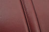 Authentic Cartier Cabochon Shoulder Tote Bag Purse Leather Bordeaux Red 3092I