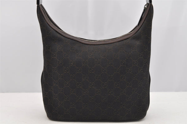 Authentic GUCCI Shoulder Hand Bag Purse GG Canvas Leather 01234 Brown 3093I