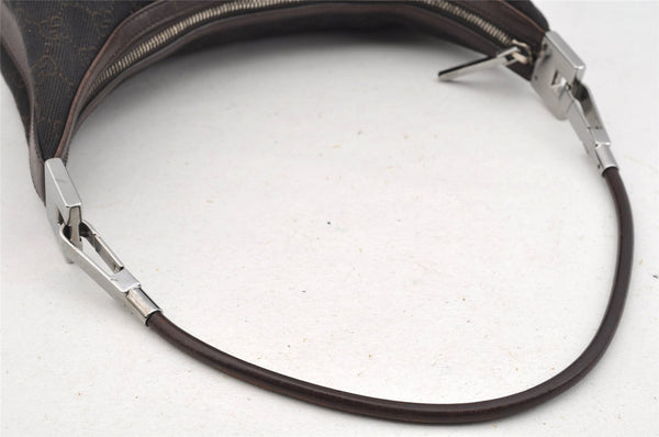 Authentic GUCCI Shoulder Hand Bag Purse GG Canvas Leather 01234 Brown 3093I