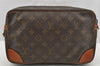 Authentic Louis Vuitton Monogram Compiegne 28 Clutch Hand Bag M51845 LV 3096I