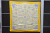 Authentic HERMES Carre 90 Scarf "Qu' importe le flacon" Silk Yellow 3099D