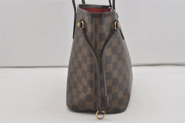 Authentic Louis Vuitton Damier Neverfull PM Shoulder Tote Bag N51109 LV 3099I