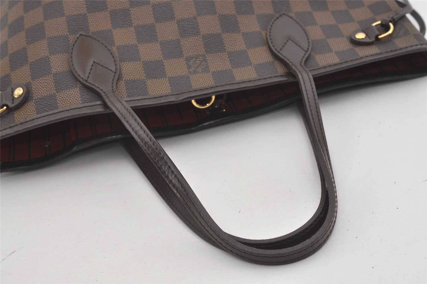 Authentic Louis Vuitton Damier Neverfull PM Shoulder Tote Bag N51109 LV 3099I