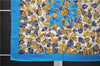 Authentic HERMES Carre 90 Scarf "l'ARBRE de SOiE" Silk Light Blue 3100E