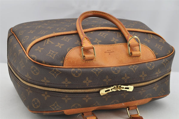 Authentic Louis Vuitton Monogram Deauville Hand Bag M47270 LV 3100I