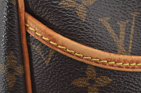 Authentic Louis Vuitton Monogram Deauville Hand Bag M47270 LV 3100I