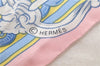 Authentic HERMES Twilly Scarf Silk "BRIDE de Cour" Pink Box 3101D