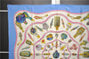 Authentic HERMES Carre 90 Scarf "Qu' importe le flacon..." Silk Light Blue 3102E