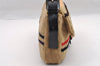 Authentic FENDI Mamma Baguette Shoulder Hand Bag Fur Leather Beige 3102I