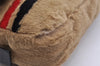 Authentic FENDI Mamma Baguette Shoulder Hand Bag Fur Leather Beige 3102I