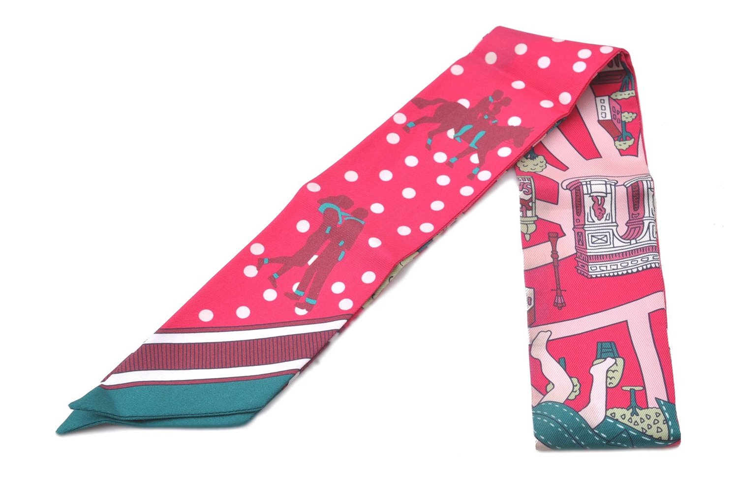 Auth HERMES Twilly Scarf 