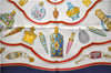 Authentic HERMES Carre 90 Scarf "Qu' importe le flacon..." Silk Navy 3103E