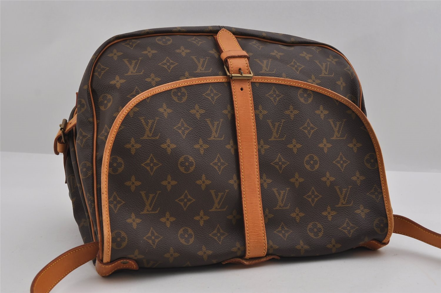 Authentic Louis Vuitton Monogram Saumur 35 Shoulder Cross Bag M42254 LV 3103I