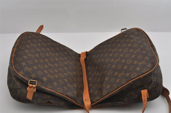 Authentic Louis Vuitton Monogram Saumur 35 Shoulder Cross Bag M42254 LV 3103I