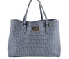 Authentic FENDI Vintage Zucchino Hand Bag Purse PVC Blue 3106I