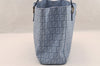 Authentic FENDI Vintage Zucchino Hand Bag Purse PVC Blue 3106I