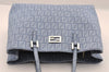 Authentic FENDI Vintage Zucchino Hand Bag Purse PVC Blue 3106I