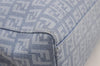Authentic FENDI Vintage Zucchino Hand Bag Purse PVC Blue 3106I