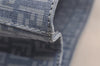 Authentic FENDI Vintage Zucchino Hand Bag Purse PVC Blue 3106I