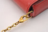 Authentic Louis Vuitton Vernis Pochette Felicie Shoulder Bag Red M61293 LV 3107I