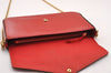 Authentic Louis Vuitton Vernis Pochette Felicie Shoulder Bag Red M61293 LV 3107I