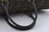 Authentic FENDI Zucca 2way Shoulder Hand Bag Canvas Leather Brown 3111D