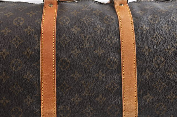 Auth Louis Vuitton Monogram Keepall Bandouliere 55 Boston Bag M41414 LV 3112D