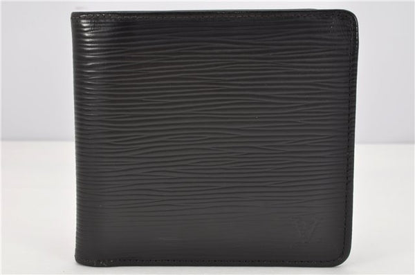 Authentic Louis Vuitton Epi Portefeuille Marco Wallet Black M63652 LV 3112F