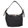 Authentic FENDI Vintage Shoulder Hand Bag Purse Nylon Leather Black 3112I