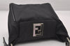 Authentic FENDI Vintage Shoulder Hand Bag Purse Nylon Leather Black 3112I