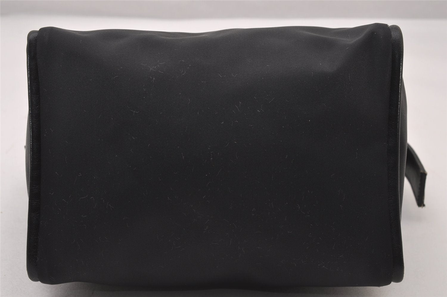 Authentic FENDI Vintage Shoulder Hand Bag Purse Nylon Leather Black 3112I