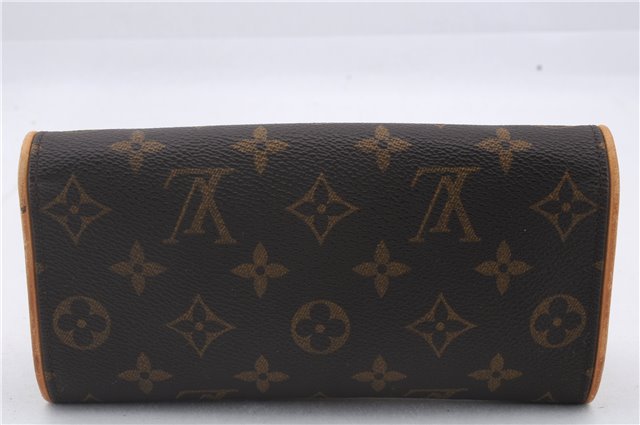 Authentic Louis Vuitton Monogram Pochette Twin PM Shoulder Bag M51854 LV 3114D