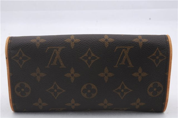 Authentic Louis Vuitton Monogram Pochette Twin PM Shoulder Bag M51854 LV 3114D