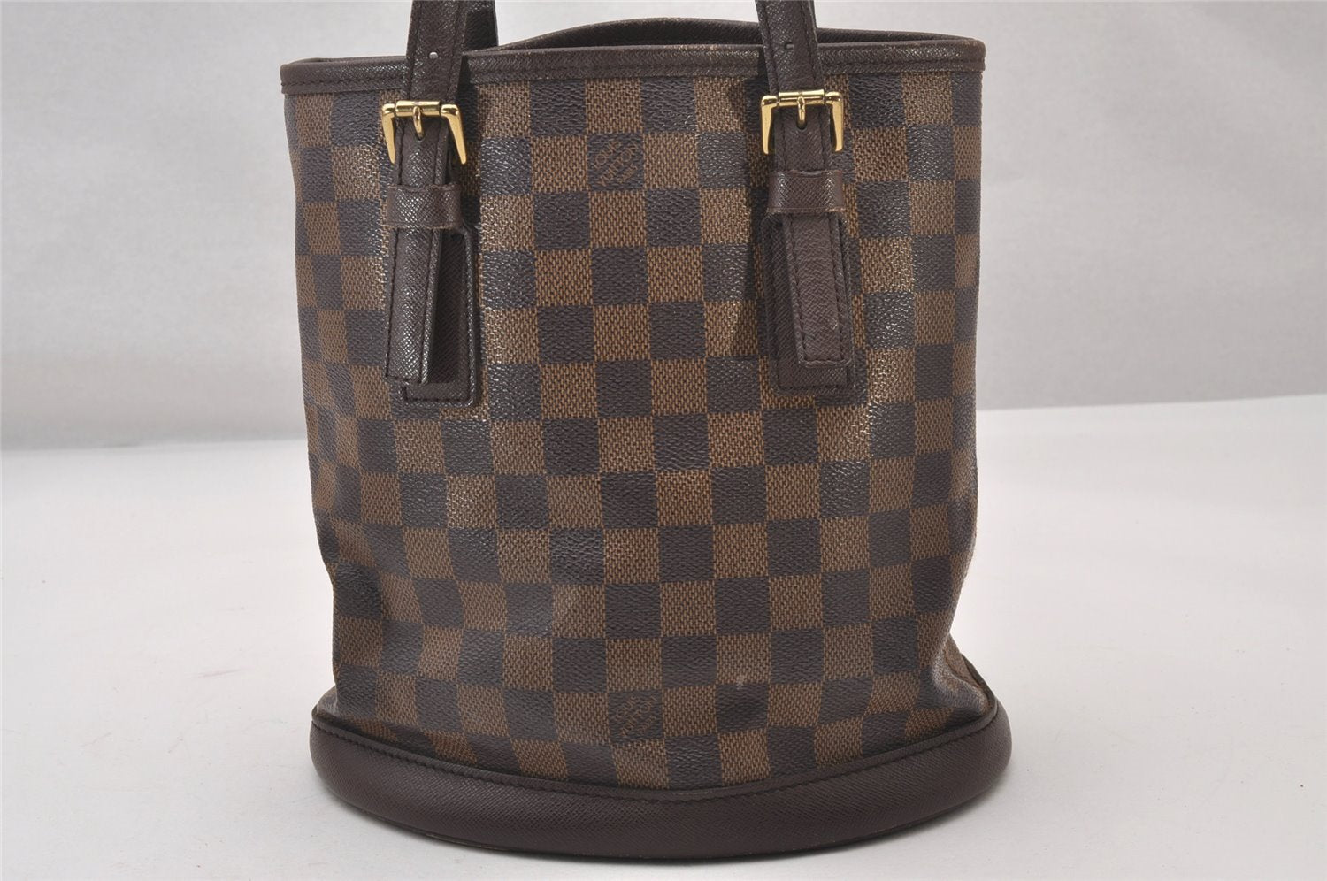 Authentic Louis Vuitton Damier Marais Bucket Shoulder Tote Bag N42240 LV 3114I