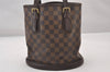 Authentic Louis Vuitton Damier Marais Bucket Shoulder Tote Bag N42240 LV 3114I