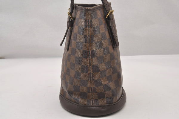 Authentic Louis Vuitton Damier Marais Bucket Shoulder Tote Bag N42240 LV 3114I
