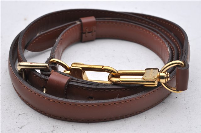 Authentic Louis Vuitton Leather Shoulder Strap Brown 46.5-40.2