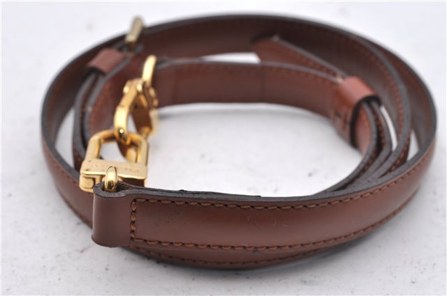 Authentic Louis Vuitton Leather Shoulder Strap Brown 46.5-40.2