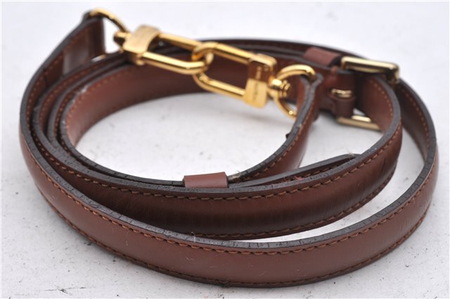 Authentic Louis Vuitton Leather Shoulder Strap Brown 46.5-40.2