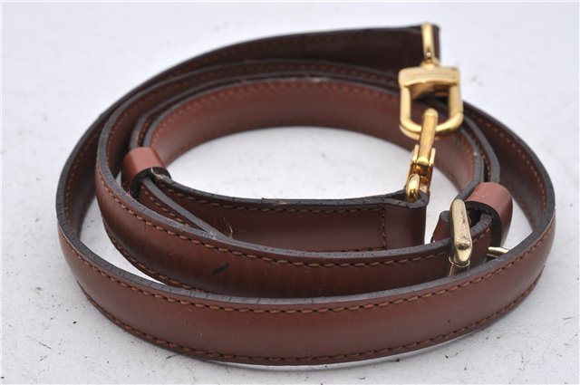 Authentic Louis Vuitton Leather Shoulder Strap Brown 46.5-40.2