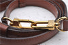 Authentic Louis Vuitton Leather Shoulder Strap Brown 46.5-40.2" LV 3115D