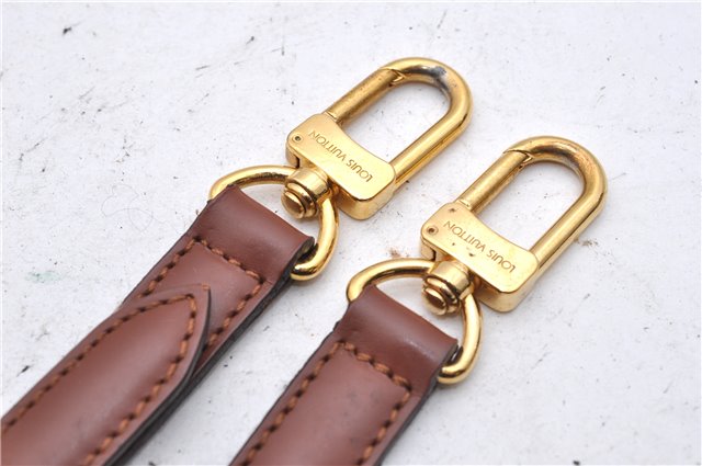 Authentic Louis Vuitton Leather Shoulder Strap Brown 46.5-40.2