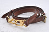 Authentic Louis Vuitton Leather Shoulder Strap Brown 46.5-40.2" LV 3115D