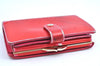 Authentic Louis Vuitton Vernis Portefeuille Viennois Wallet Red M91254 LV 3115F