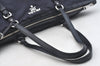 Authentic PRADA Nylon Tessuto Leather 2Way Shoulder Tote Hand Bag Navy 3115I