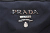 Authentic PRADA Nylon Tessuto Leather 2Way Shoulder Tote Hand Bag Navy 3115I