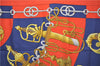 Authentic HERMES Carre 90 Scarf "cliquetis" Silk Orange 3116E