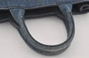 Authentic PRADA Vintage Canapa SS Denim 2Way Shoulder Hand Bag Purse Blue 3116I